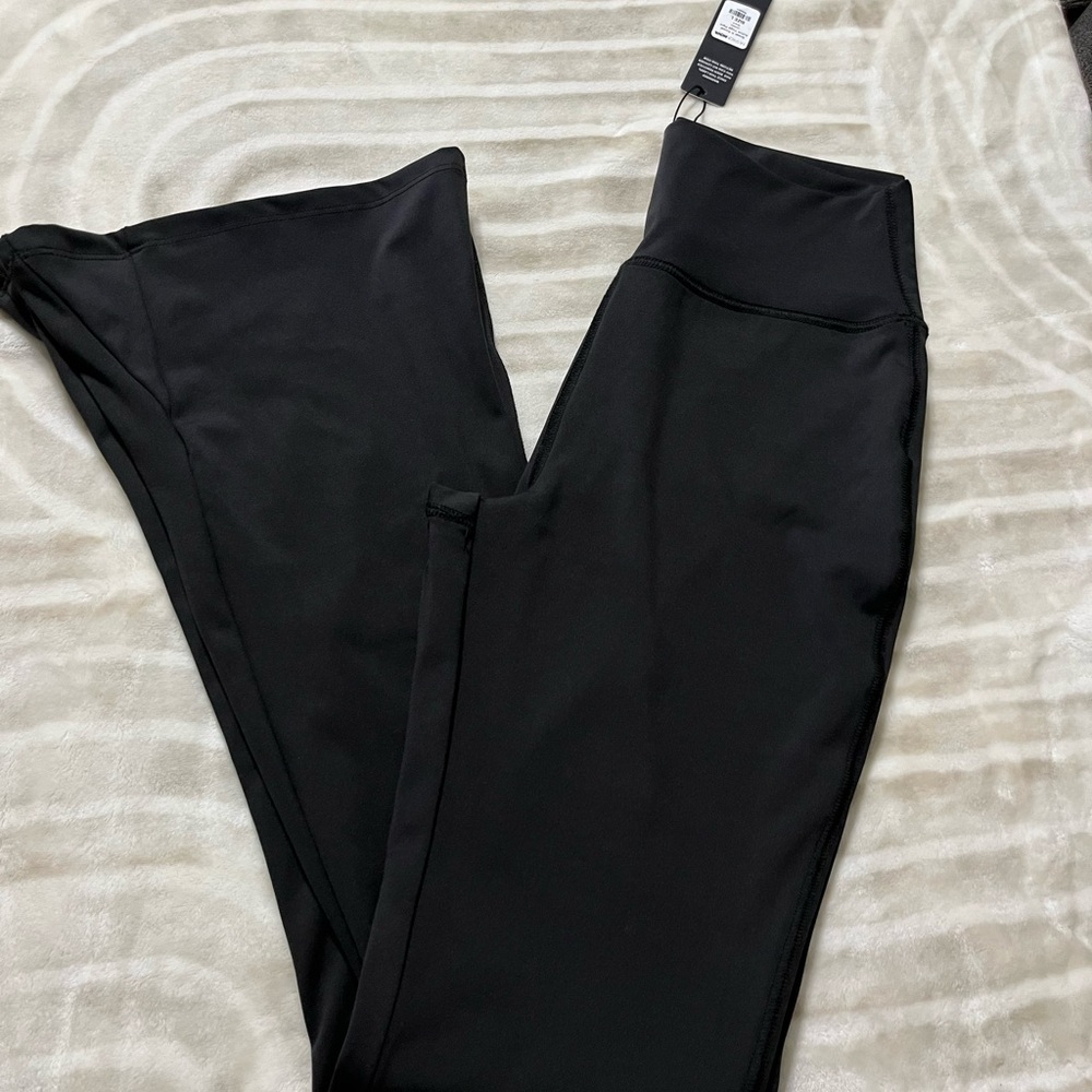 Fashion Nova Charcoal Black Active Yoga Pants Women's Size Large NEW